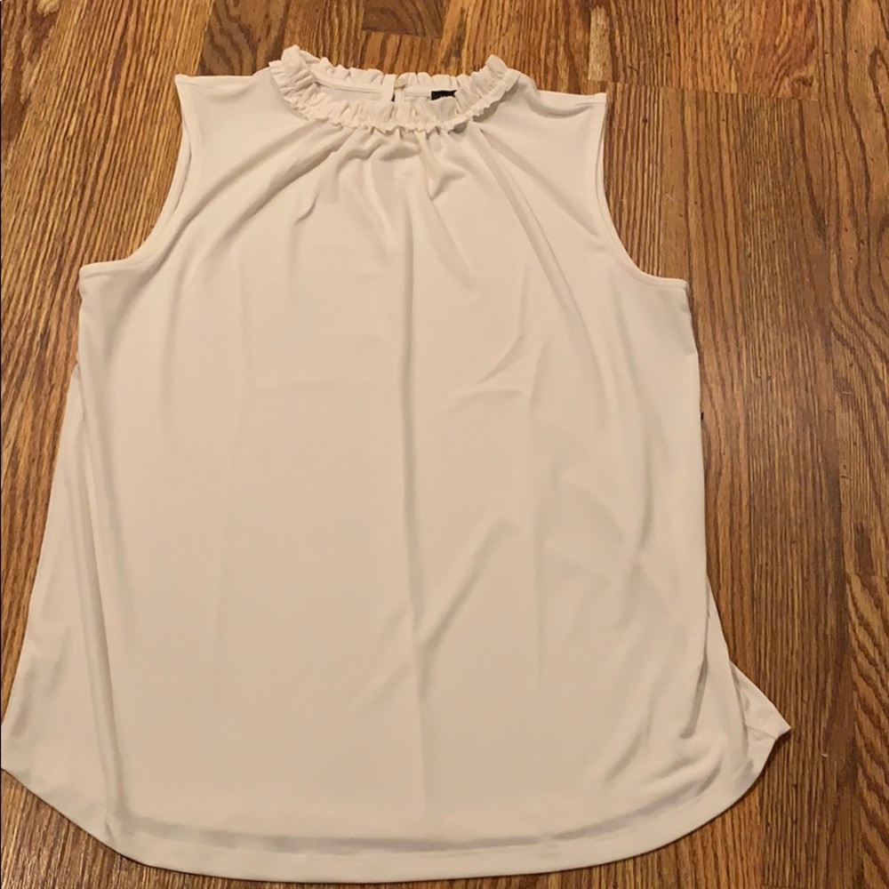 Ann Taylor Factory BORDER RUFFLE SHEL